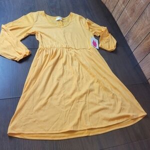 Bobbie Brooks Sunflower Yellow Midi  Dress Small